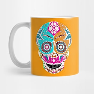 floral candy skull ecopop Mug